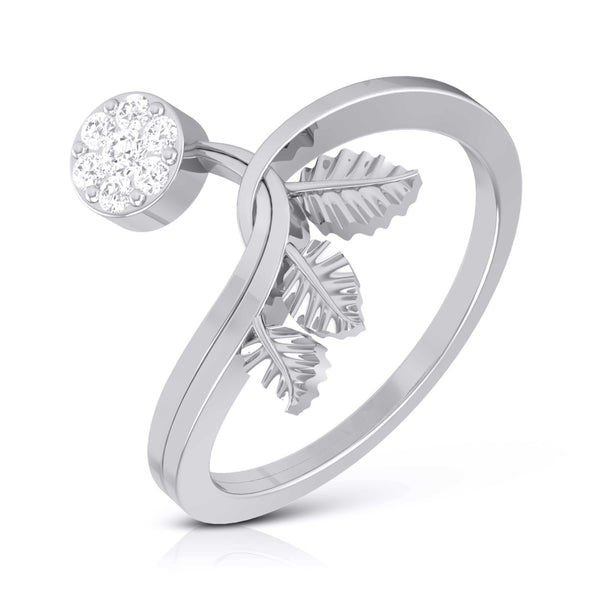 Ladies Fashion Copper Diamond Ring Simple Ring Open Platinum Ring | Wish